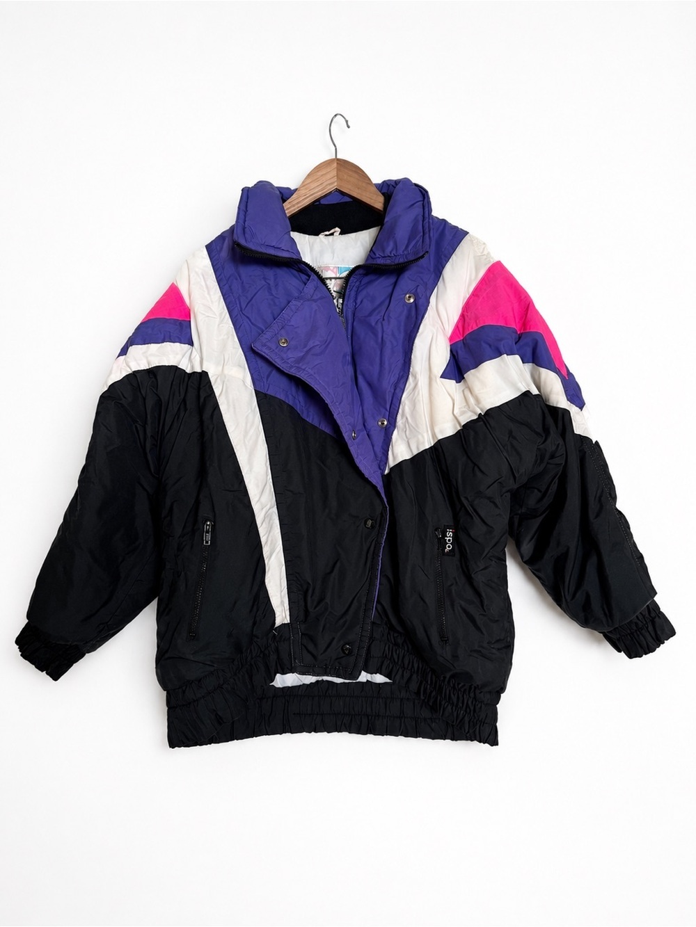 Vintage ISPO Women's Colorblock 80s/90s Retro Ski Jacket